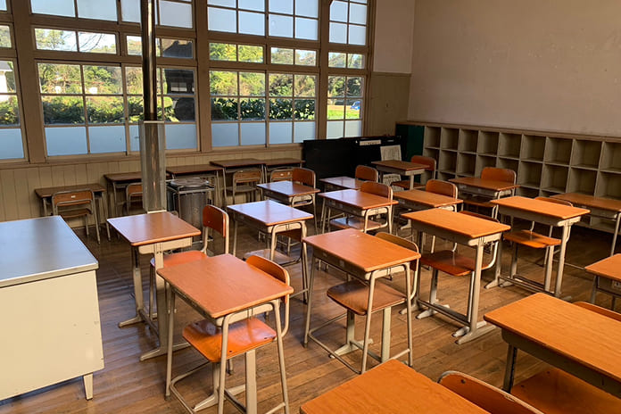 霧里学校教室の様子